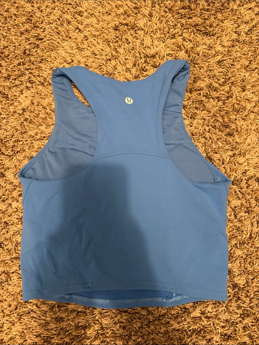 Like new! lululemon athletica Blue Racerback Crop Tank - Women's